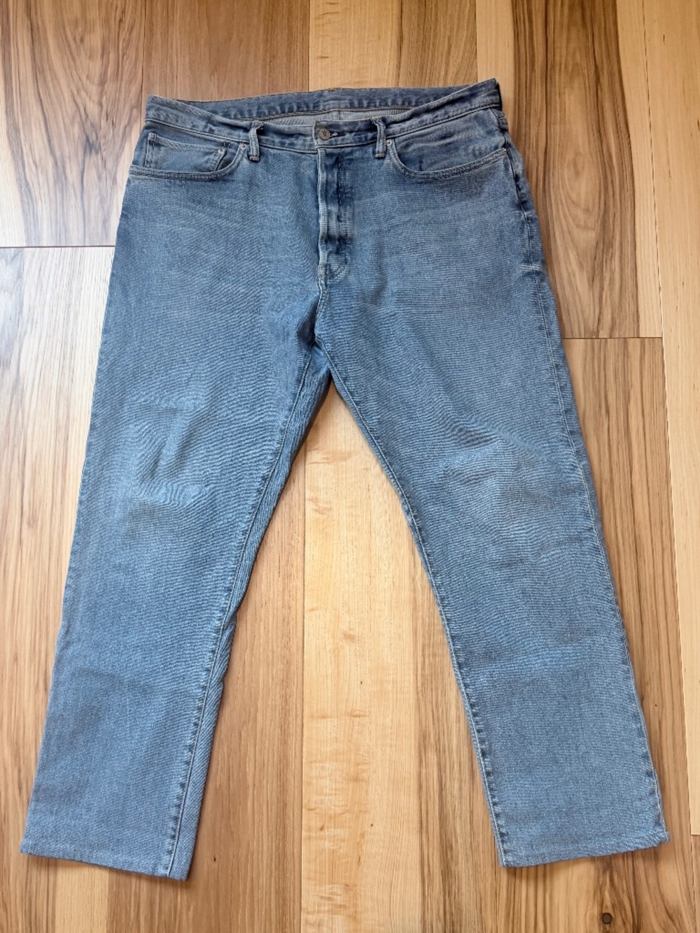Buck Mason Maverick Slim Jeans Men's 36X30 Light Wash Denim 14 oz